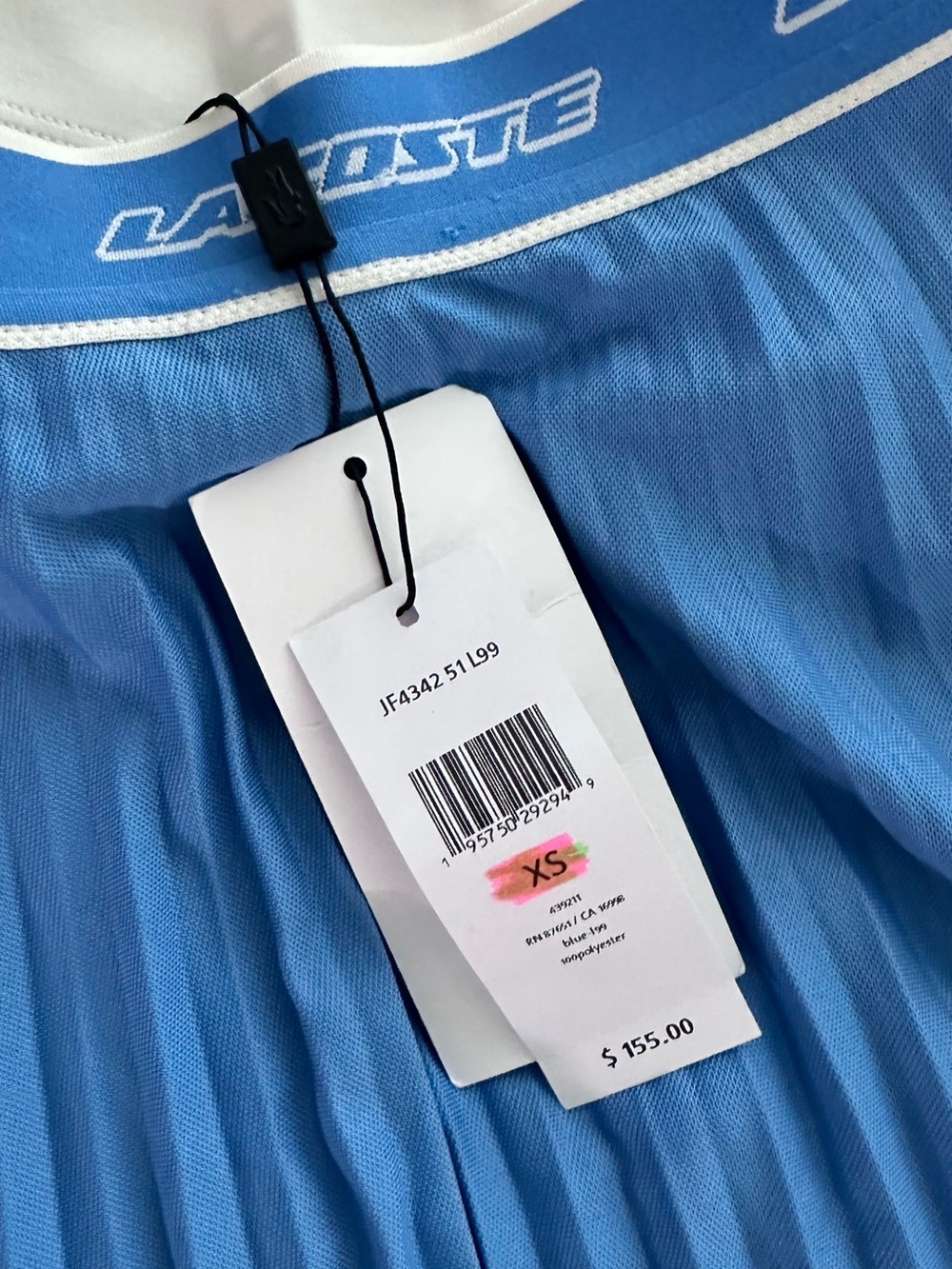 SET Sold together 💙 Lacoste White Tank and Skirt TENNIS Venus Williams - Picture 3 of 3